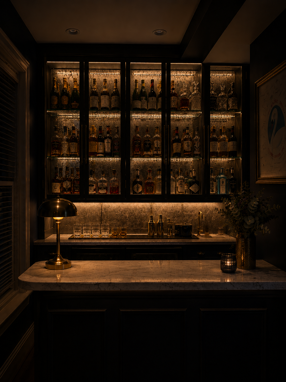 The clubhouse bar