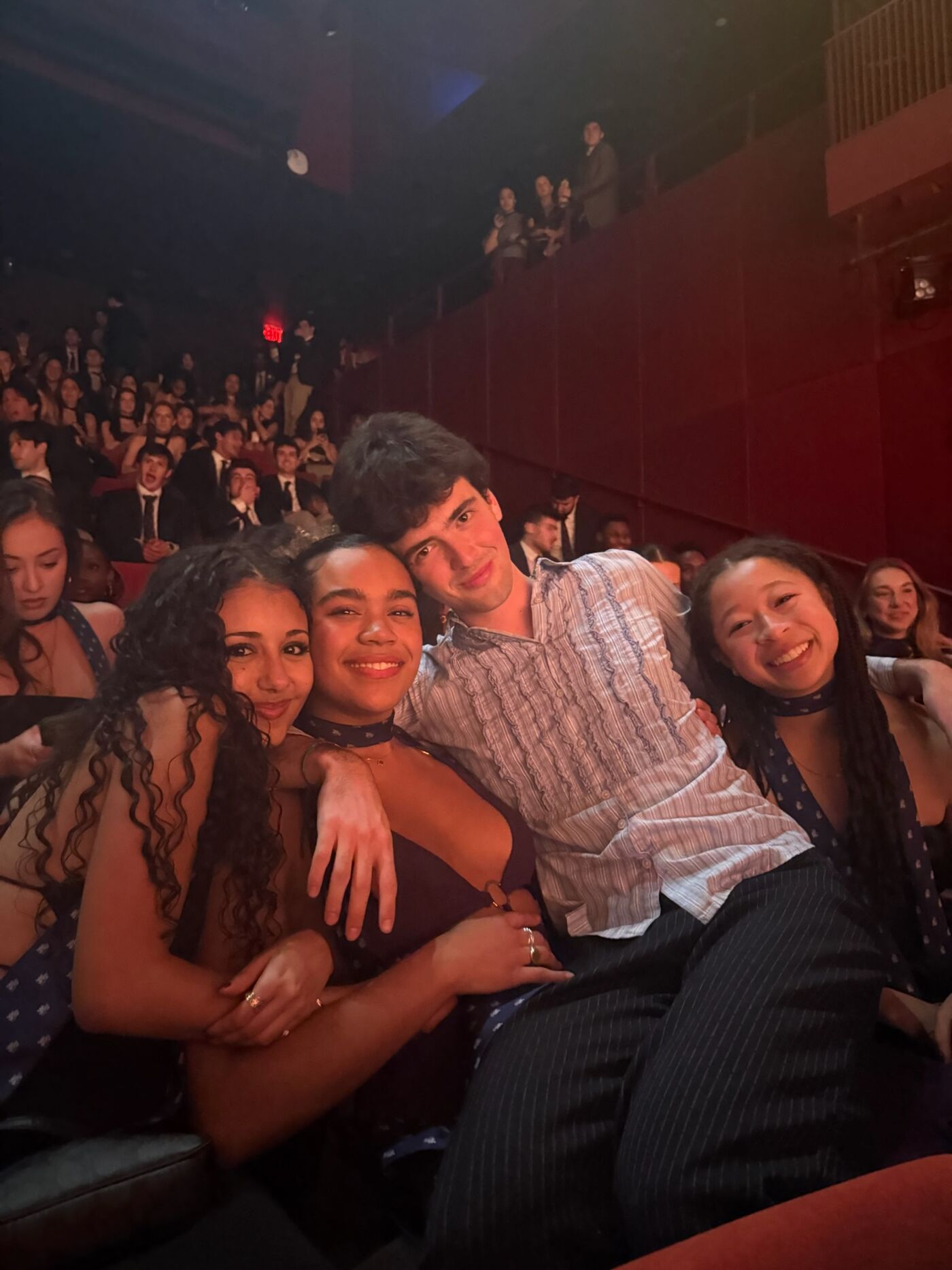 Members at the theater